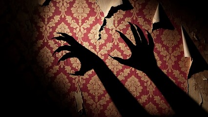 Title: Conceptual Art of Mental Health Overthinking with Silhouette and Paper Vortex, Creative Team Brainstorming with Lightbulb Ideas, Festive Beer Toast Celebration, and Abstract Horror Shadows, AI