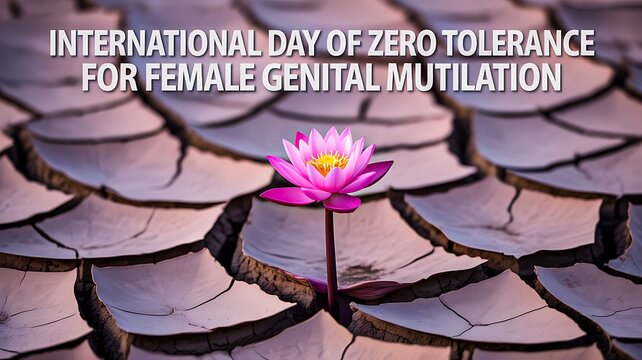 International day against female genital mutilation awareness concept
