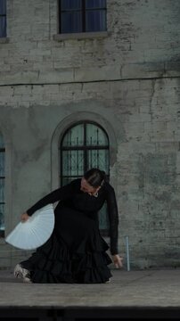 Powerful Flamenco Dance by Spanish Woman