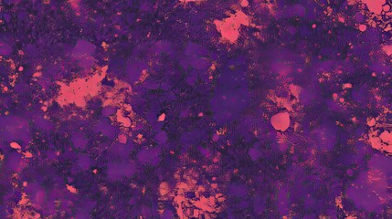Vibrant Deep Purple Backdrop with Rouge Spatter Effects, Grunge Style, Abstract Seamless Texture