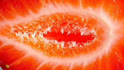 Strawberry, fruit, berry, fresh, juicy, ripe, red, sweet, summer, natural, healthy, organic, cross-section, sliced, close-up, detailed, texture, seeds, pulp, vibrant, colorful, appetizing, nutrition, 