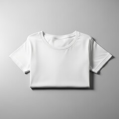 White short sleeve crew neck t shirt