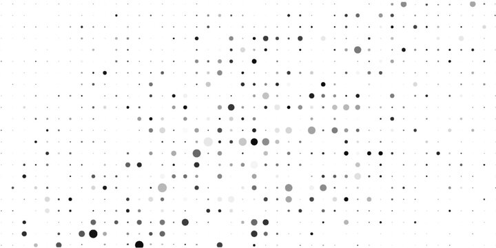 Halftone gradient. Dotted gradient, smooth dots spraying and halftones dot background seamless horizontal geometric pattern vector template set.vector.