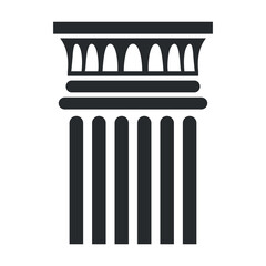 Building column vector icon design used for architecture and construction projects in digital media