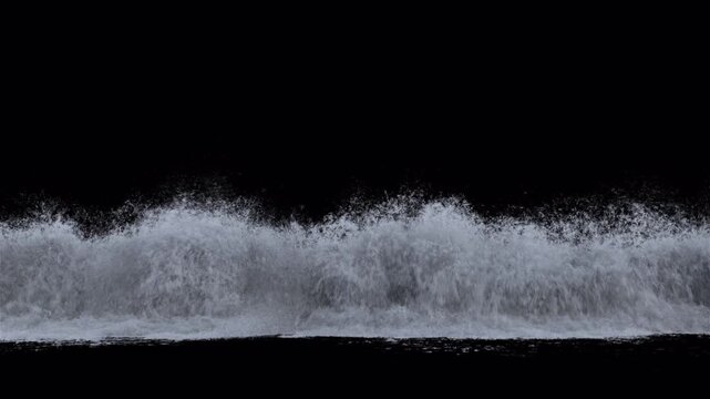 High-quality cinematic water splash footage with realistic liquid motion and dynamic droplets. Perfect for visual effects compositing, product advertisements, slow-motion effects, motion graphics
