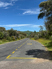 Vehicle layby on the Waiotapu Loop Road, near Rotorua, North Island, New Zealand