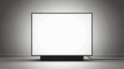 a large square light panel with a black frame and base on a wooden floor