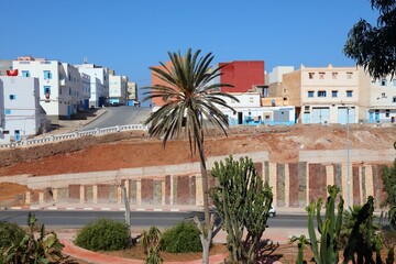 Sidi Ifni town in Morocco. Cityscape view.