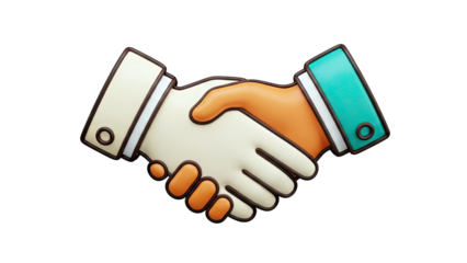 3D Handshake Icon