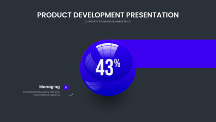 Educational Planning One Step Chart Presentation Layout. Professional Introduction Frame Design Vector Illustration. Service Campaign 1 Element Infographic Slideshow Template.