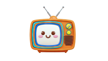 Cute Retro TV Character