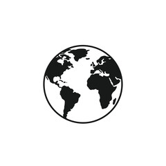 Obraz premium Global representation illustration of Earth from space viewpoint showing continents