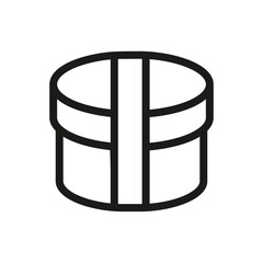 Cylindrical Gift Box Icon
