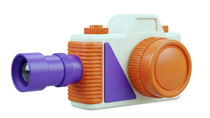 3D Render of a Stylized Toy Camera