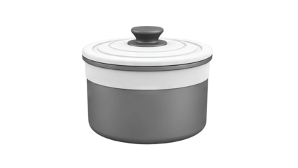 Modern two-tone storage jar with lid