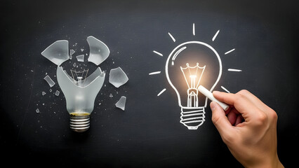 Realize your innovative vision by learning from mistakes and transforming failures into bright ideas, illuminating a path to success forward now.