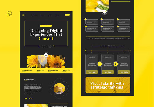 Creative Yellow Color News Letter Template