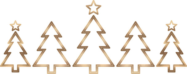 Black Pine Tree Forest Silhouette Vector Illustration Isolated on White Background Representing Nature, Woodland, and Evergreen Landscape