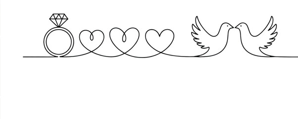 Luxury Gold Diamond Wedding and Engagement Rings Icon Set on Black Background Symbolizing Marriage, Love, Proposal, and Jewelry Design