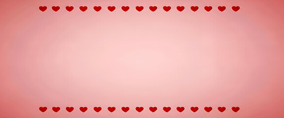 Romantic background with red and pink heart shapes floating on a soft pink backdrop. Ideal for love themed advertising, promotions, and seasonal marketing designs.