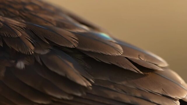 A detailed image showcasing feathers, with a close-up that highlights textures