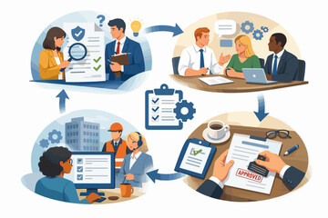 Mobile app navigation interface icon set