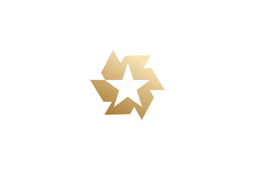Obraz premium star logo icon vector design with modern minimalist style and professional branding concept.