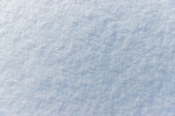 Snow texture background close-up. Selective focus.