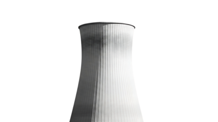 Modern white vase with unique design and texture