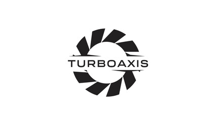 Turboaxis Logo Design Element Black Color.
