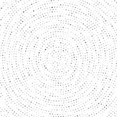 Abstract gray dotted circle background. Vector illustration