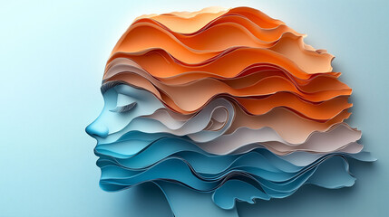 Blue and white marble texture vector illustration with wave shapes and light sea water patterns for a nature inspired sky backdrop design