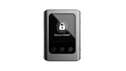 Secure digital wallet with lock icon on screen