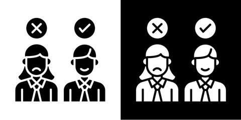 Requirement  Icon Set White Style Collection