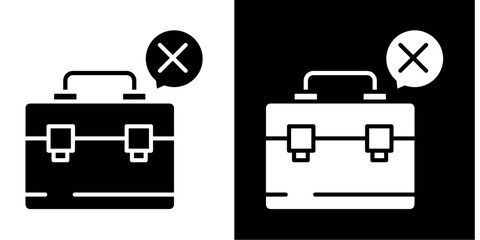 Briefcase  Icon Set White Style Collection