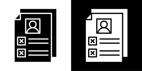 Evaluation  Icon Set White Style Collection