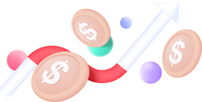 3D stock trading graph investment icon. sell and buy money cash and exchange with finance business - Powered by Adobe