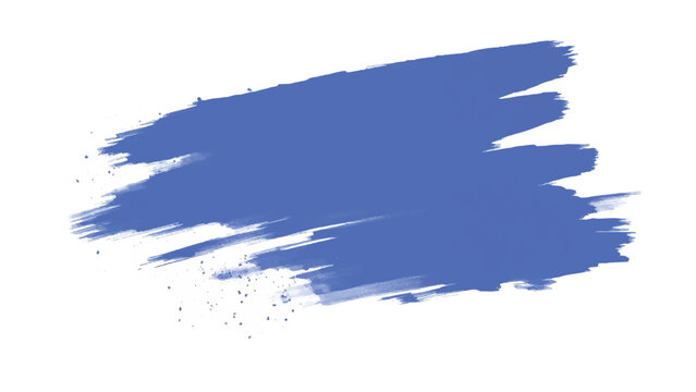 Blue paint brush strokes abstract background. Brush strokes art. Ble brush stroke on white background.