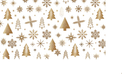 Hand Drawn Doodle Christmas Seamless Pattern with Santa Claus, Gifts, Bells, Stars, Holly Leaves, and Holiday Icons in Black and White