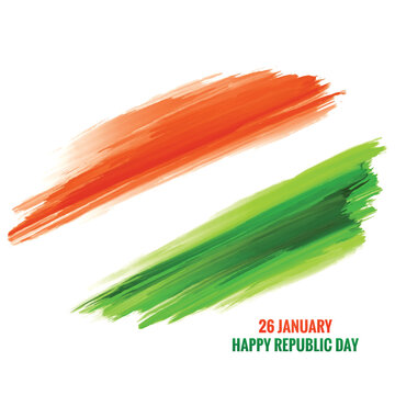 Indian flag theme republic day watercolor texture patriotic background