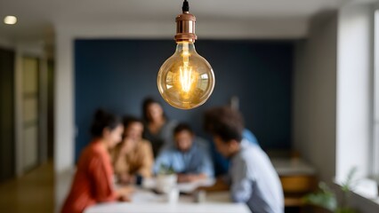 Creative team discussing a business idea