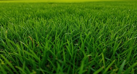 Obraz premium A vibrant green grass field