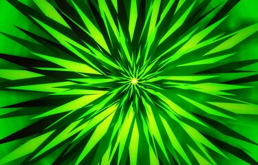 Obraz premium Green Abstract Energy Burst Background