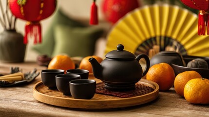 Chinese tea ceremony still life