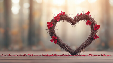 Valentine’s Day Natural Heart – Romantic Forest Photography