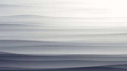 Fototapeta premium Gray Abstract Landscape with Wavy Lines