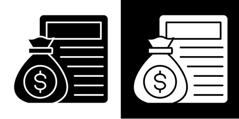 Resources Icon Set White Glyph Style Collection