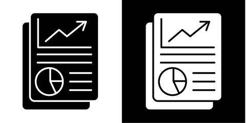 Documents Icon Set White Glyph Style Collection