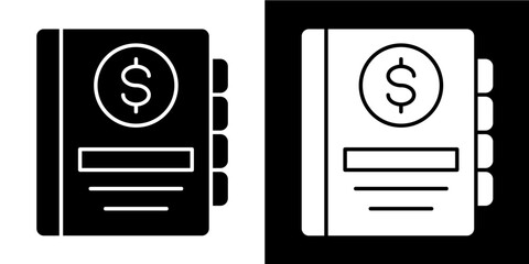 Schedule Icon Set White Glyph Style Collection