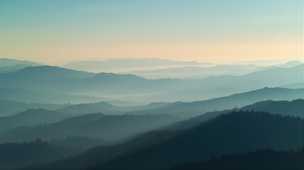 sunrise in the mountains